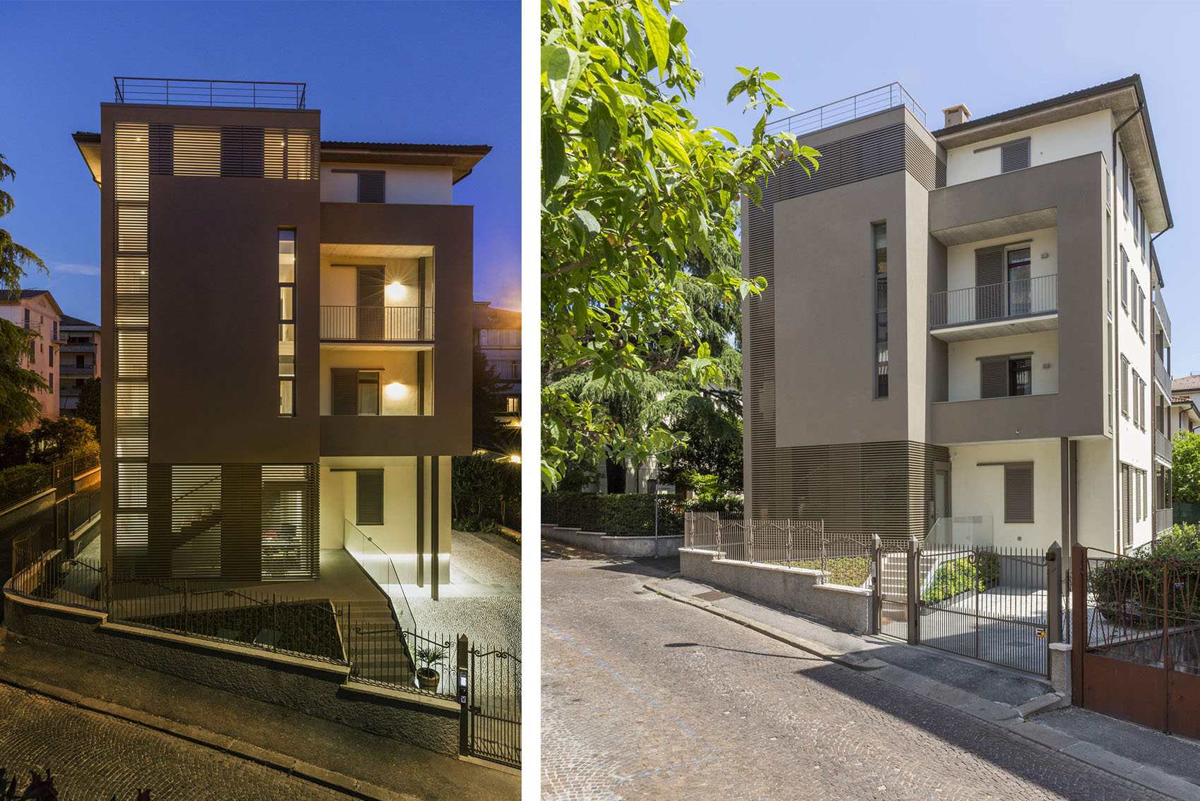 Vista diurna e notturna.