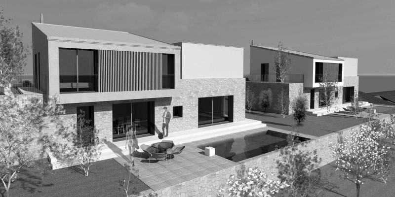 Ville con piscina--Pescantina